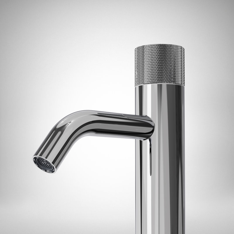 Robinet de salle de bain à un trou, robinet de salle de bain à poignée simple avec drain, Chrome