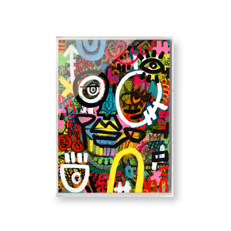 Aunty With The Fruit Bowl par Charmaine Chanakira, H 18 po x l 24 po, Boîte-cadre
