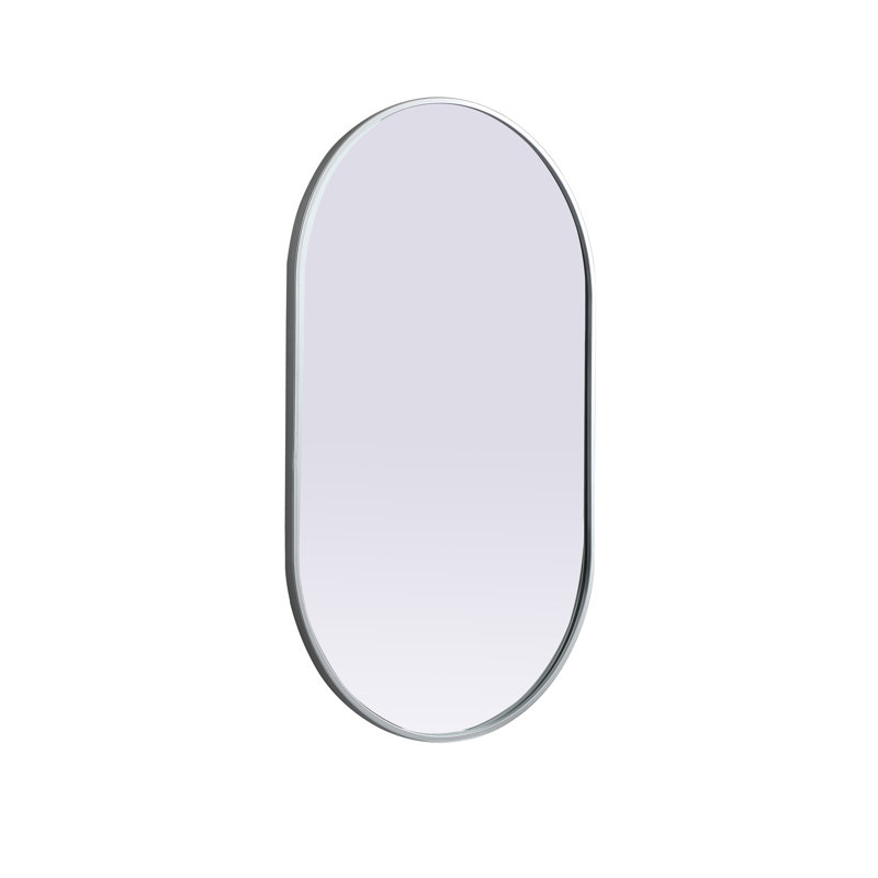 Miroir mural Sabine, Argent, 40 po x 24 po