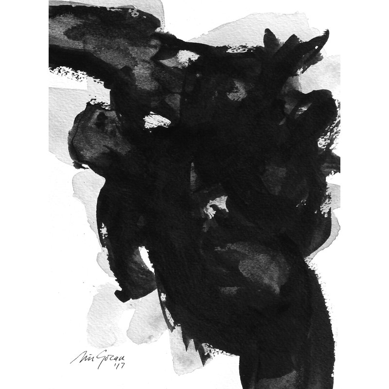 11,7,3 par Simona Gocan - peinture encadrée, H 21,25 po x l 17,25 po