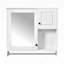 Armoire de salle de bain murale polyvalente avec miroir et plusieurs options de rangement