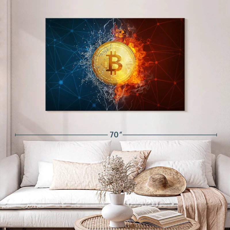 Dualité Bitcoin, H 32 po x l 48 po