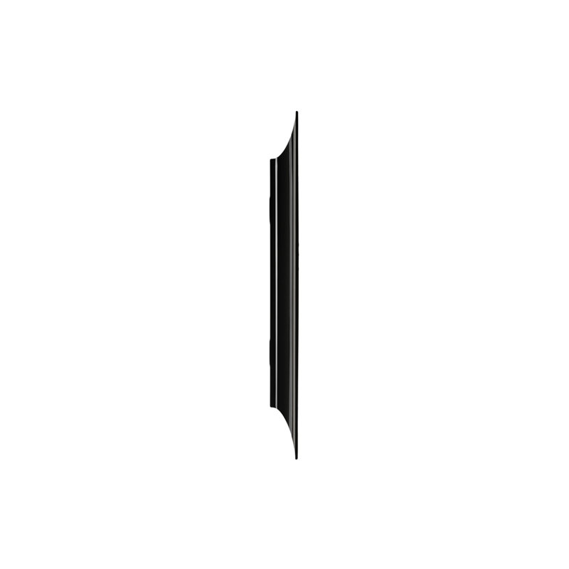 Ghost Flat Wall Mirror, 43.7" x 34.65", Black