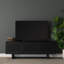 Grier 65.0L X 18.0W X 23.0H Medium Brown Solid Wood W/Cane Media Console-625781448