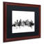 «Vancouver Canada Skyline B&W», impression encadrée-17771766-70580627-70580624