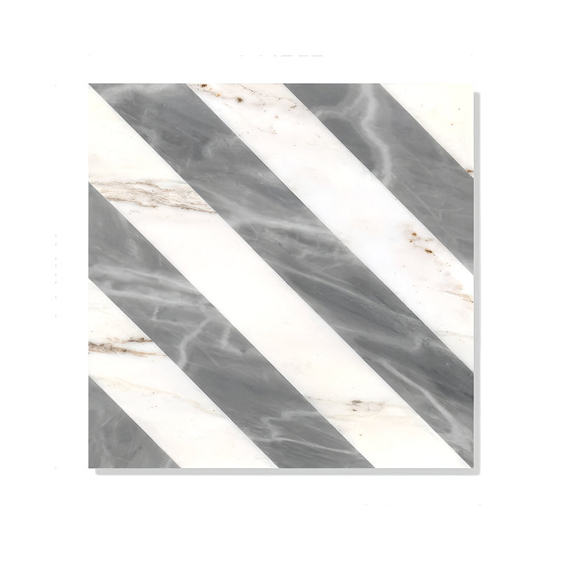 12*12 Waterjet Marble,Natural Marble, For Floor And Wall,Polished Marble Tile, Natural Stone, Genuine Marble, Real Marble, 1 Box 8 Pcs