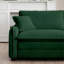 Fauteuil d'appoint simple en velours côtelé à assise profonde avec coussin pour le salon et la chambre à coucher, vert