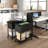 29.34'' H x 24.8'' W 1 Book Cart with Wheels