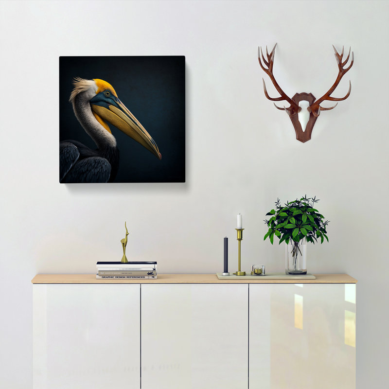 Pelican Bauhaus - Wrapped Canvas, 35cm H x 35cm W x 3cm D
