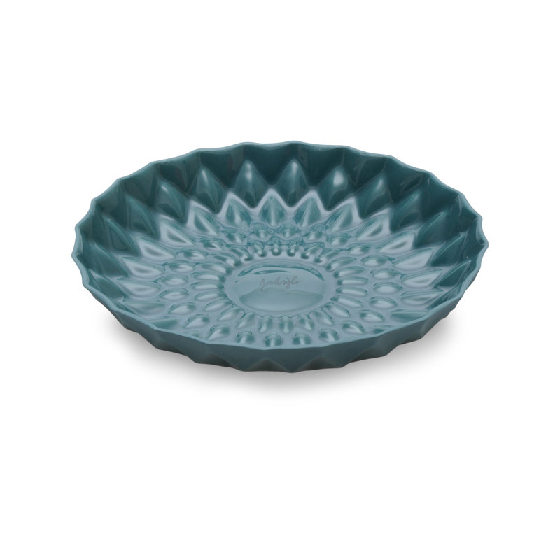 Geo Handmade Plate, Light Green, 17 Cm, Dark Green
