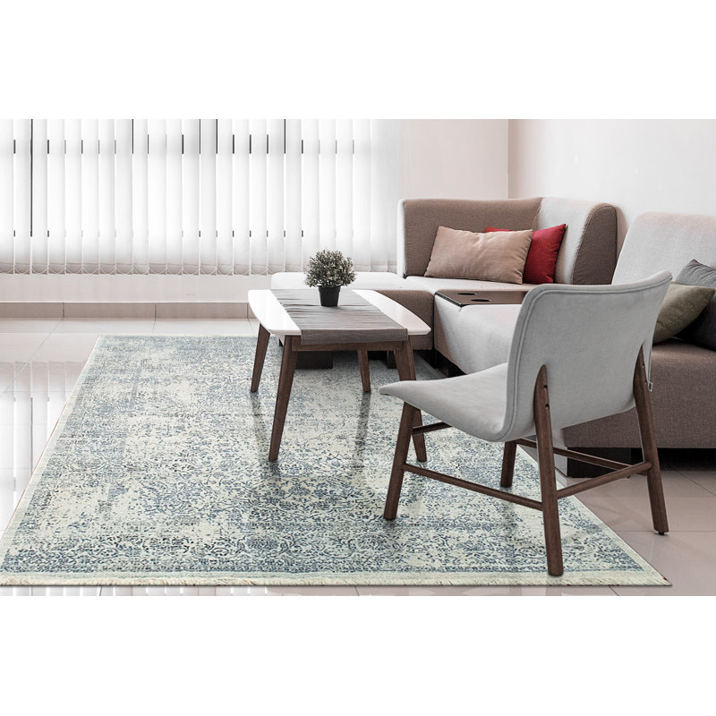 Newkirk Viscose Oriental Indoor Rug, Rectangle 7'8" x 10'7"