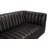 Khann Sofa, Ebony Black Leather