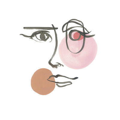 «Bubble Face IV» par Eve Fairwell - Peinture