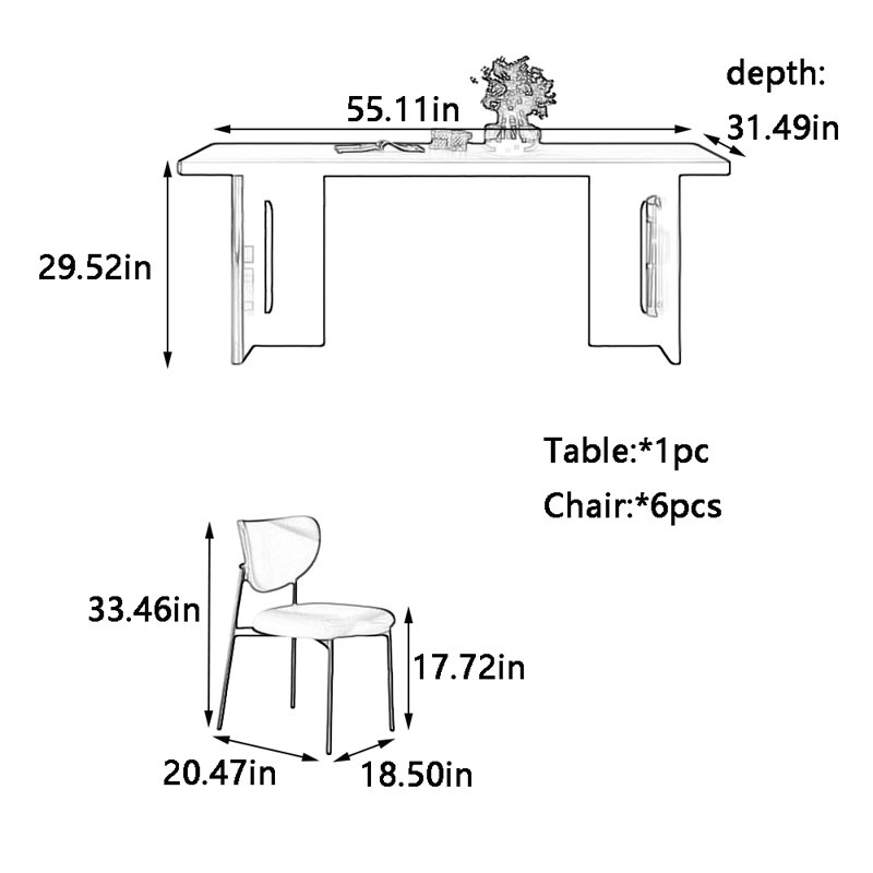 Edmeston, 29.52"H x 55.11"L x 31.49"W