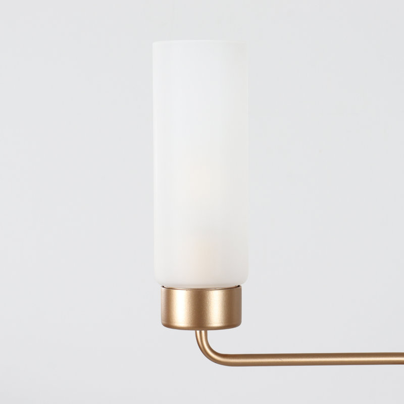 Lustre à 3 lumières avec abat-jour à intensité variable, Dark Gold