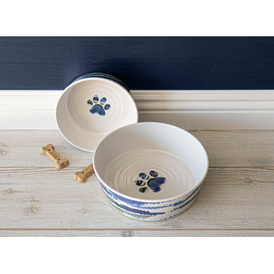 Bol pour animal de compagnie en mélamine à motif de pattes Tie Dye