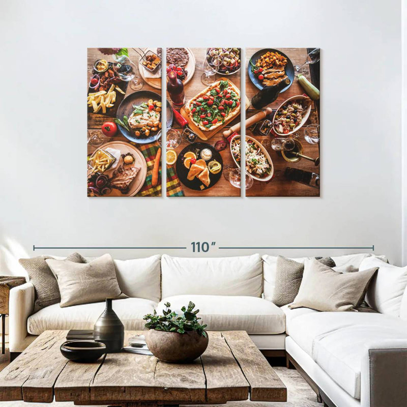 Yarlin Food Feast, 48" H x 74" W