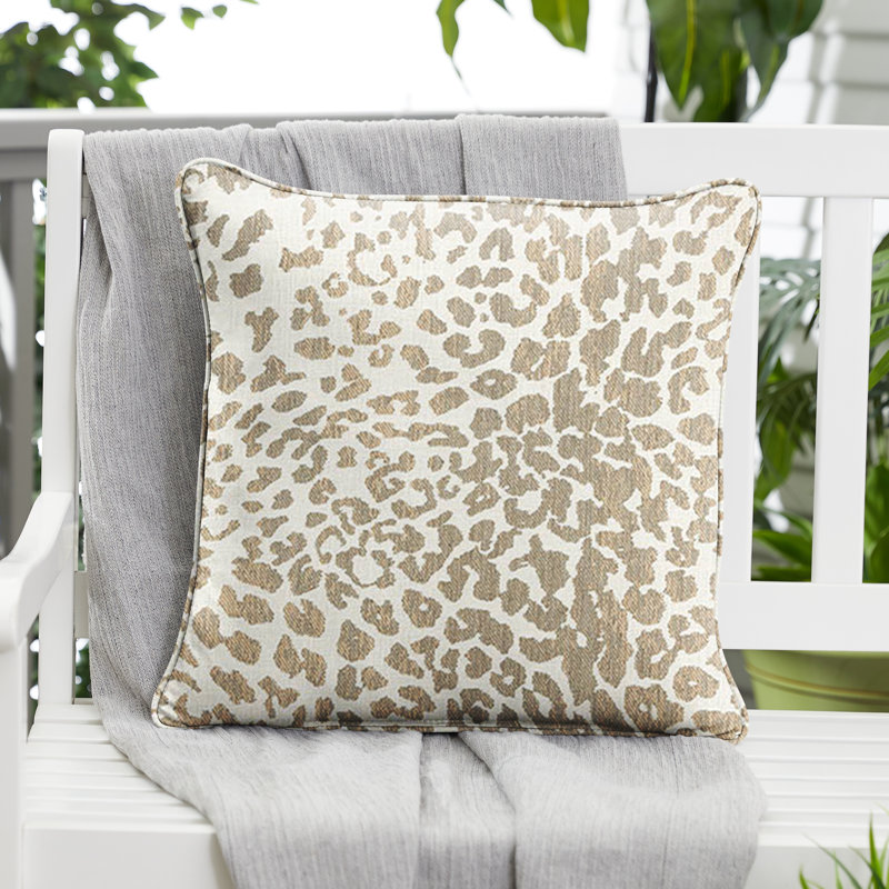  Housse et insert d'oreiller Sunbrella, Brun clair, H 20 po x l 22 po
