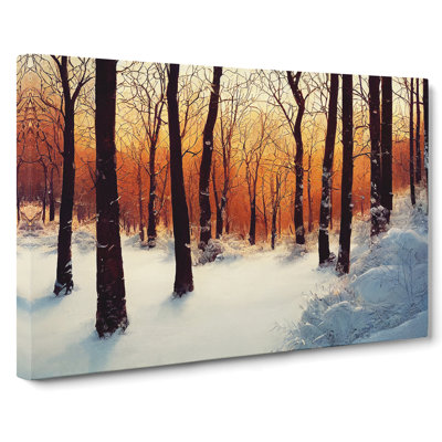Miraculous Winter Forest - Wrapped Canvas