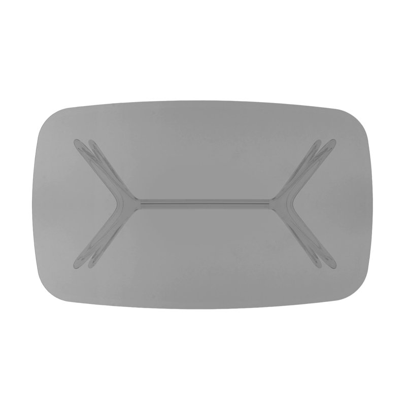 Blast Coffee Table, Crystal-Chrome, Green