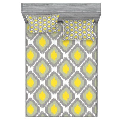 Microfiber Ikat Sheet Set