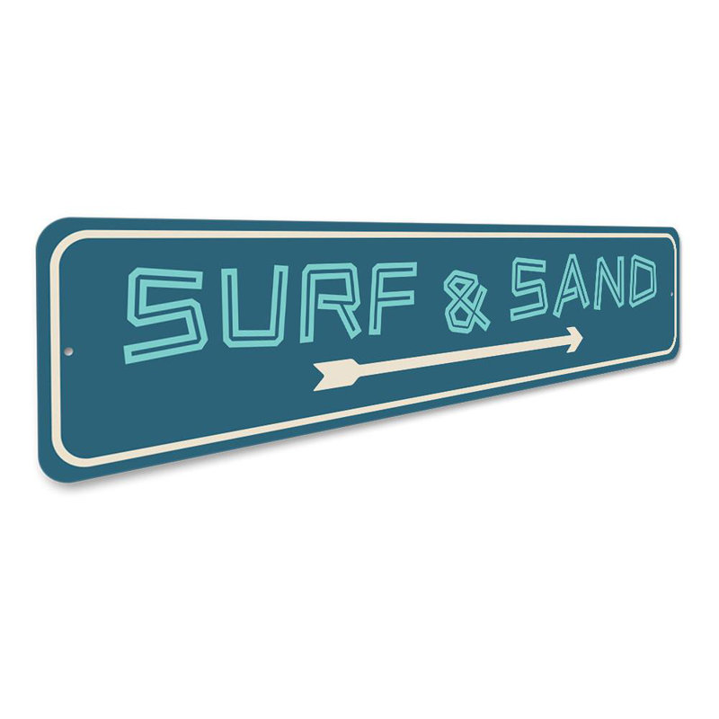 Panneau Surf and Sand Aluminium, H 4 po x l 18 po x P 0,04 po