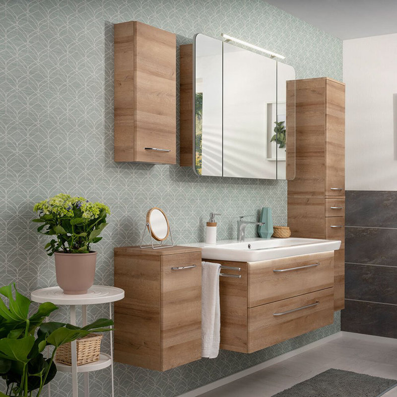 Milano Bathroom Cabinet, Knotted oak