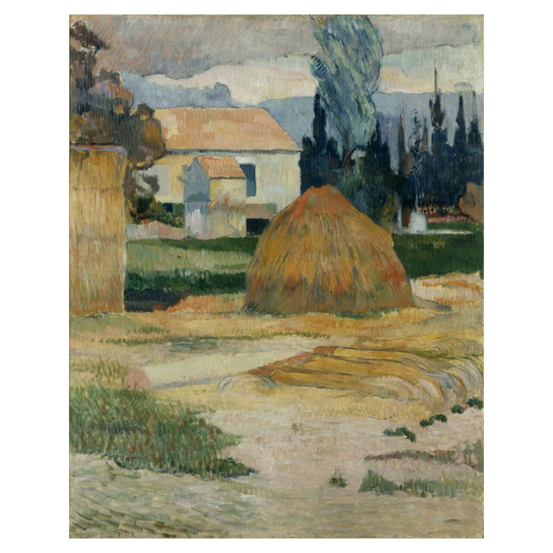 «Landscape Near Arles» par Paul Gauguin - Estampe numérique, H 40 po x l 32 po