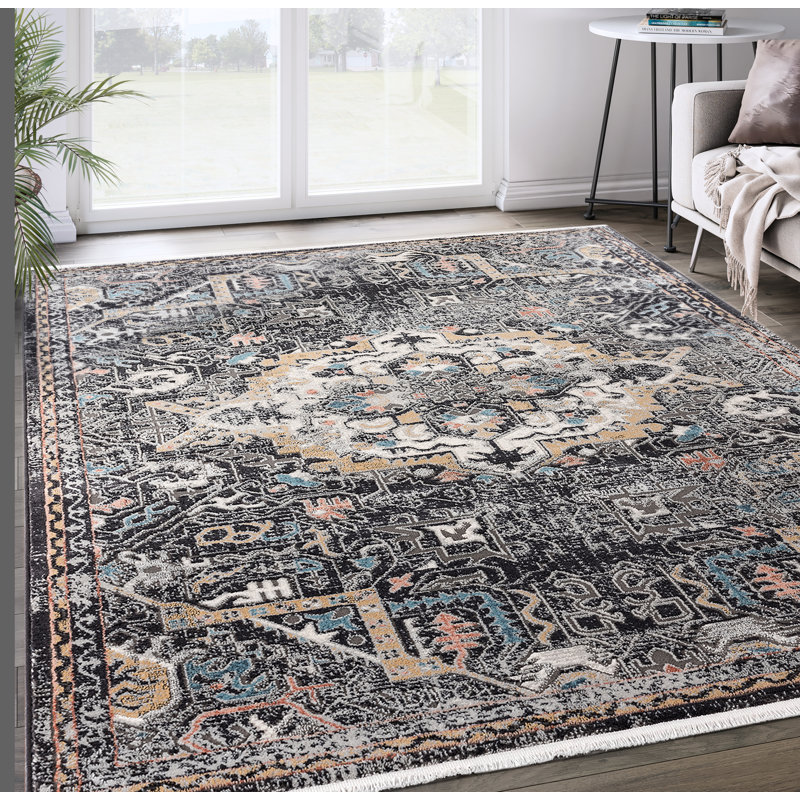 Etto Oriental Indoor Rug, Rectangle 6' x 9'