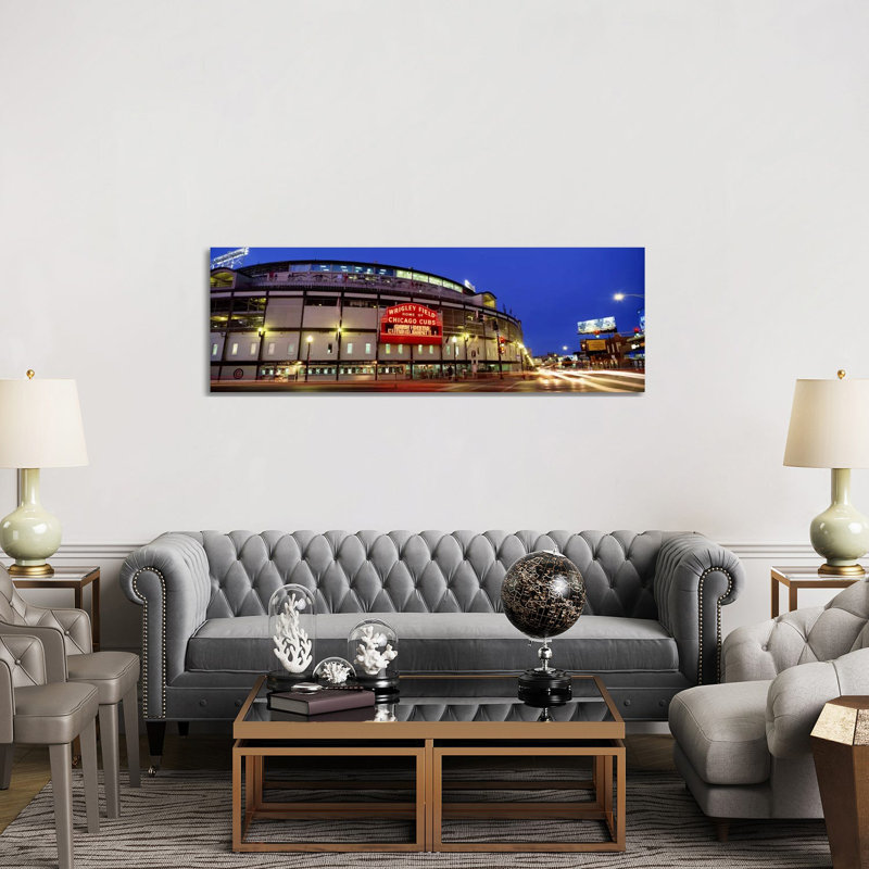 USA, Illinois, Chicago, Cubs, Baseball #3 - Wrapped Canvas Panoramic Print, 152.4 cm H x 50.8 cm W x 3.175 cm D