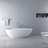 66.9 Inch Freestanding Solid Surface Soaking Bathtub For Bathroom