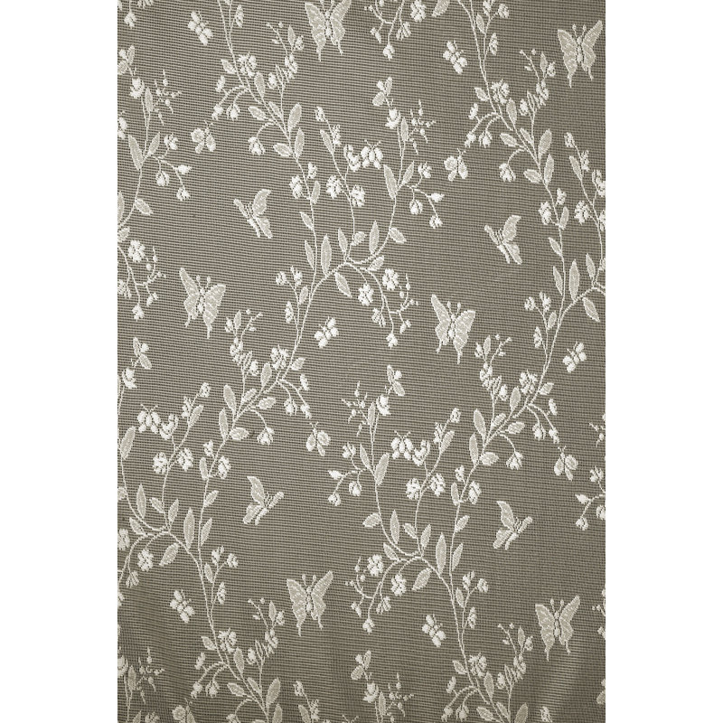 Stoltz Floral Ruffled Window Valance, Ivory