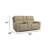 Jarvis Power Reclining Loveseat with Console and Power Headrests