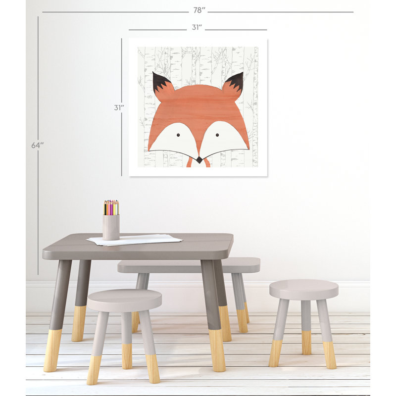 Impression sur papier Woodland Friends, H 31 po x l 31 po x P 1 po