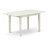 3 Piece Dining Set Contains a Rectangle Dining Room Table with Butterfly Leaf and 2 Baby Blue Linen Fabric Upholstered Chairs, Linen White-26153044-26190858-26153045