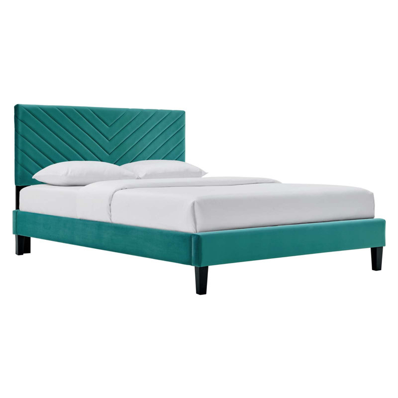 Plateforme Modway Roxanne, Bleu sarcelle, Double