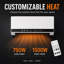 Electactic 1500W Wall Mount Electric Heater, Indoor Space Heater with Remote, LED Display & Weekly Timer