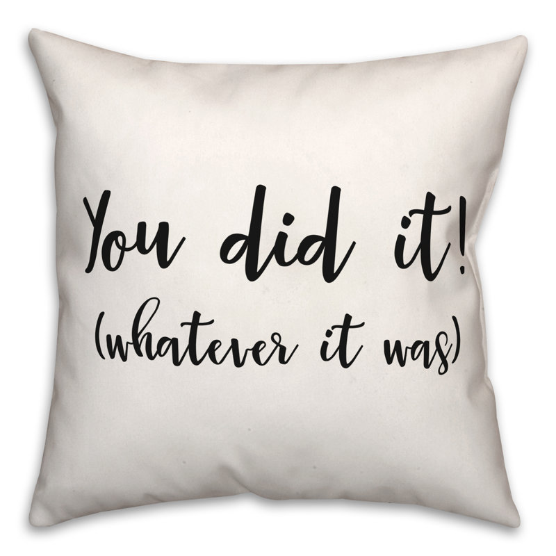Housse et insert de coussin carré noir et blanc