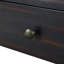 Console courbée avec rangement, table d'entrée en bois avec 2 tiroirs, console rustique de style campagnard pour entrée, couloir, salon, noir vieilli-1384493401