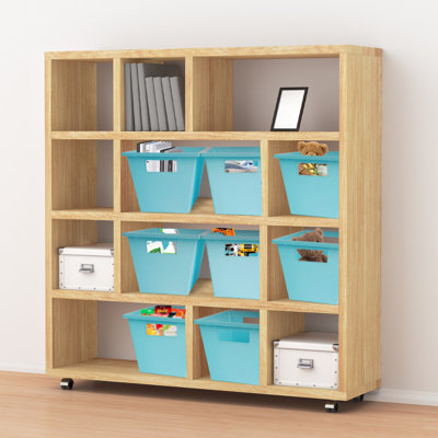 4-pack Storage Baskets, Plastic Pp Material Organizer Bin