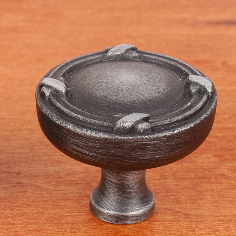 CK Series 1 1/4" Diameter Mushroom Knob, Distressed Nickel
