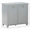 Armoire de trieur de linge inclinable, organisateur de rangement de salle de bain avec panier inclinable à deux compartiments