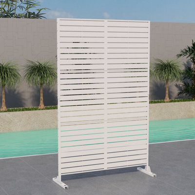 Stanaford 76'' x 47.2'' Privacy Metal Screen Fence Panel