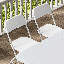 Paquet de 10 chaises pliantes robustes en plastique d'une capacité de 250 lb, sièges d'intérieur et d'extérieur empilables-268068330