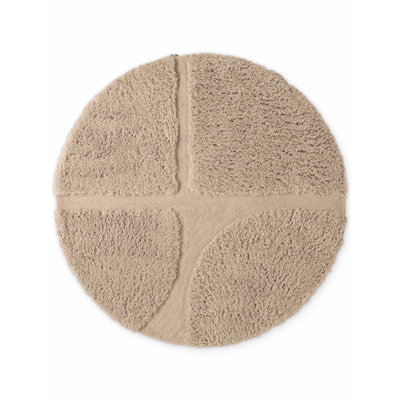 Denten Geometric Hand Tufted Shag Area Rug