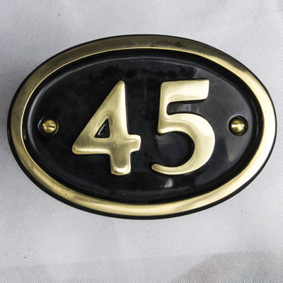 Tyrinia 10cm H Reflective Aluminum House Number