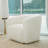 Mikado 34" Wide Velvet Upholstered Swivel Barrel Chair-1926229665