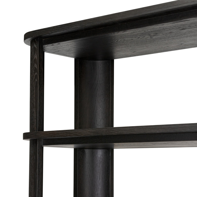 Connell Bookcase-Worn Black Veneer