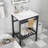 24"X18" Rectangular Console Bathroom Sink With Leg