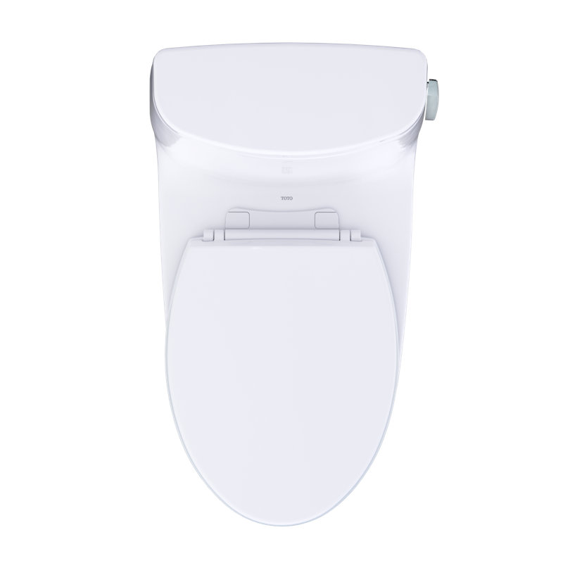 TOTO Ultramax One-Piece Elongated 1.28 GPF Universal Height Toilet with CEFIONTECT and SS114 SoftClose Seat, Sedona Beige - MS608114CEFG#12